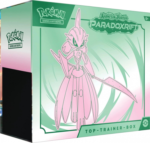 Pokémon Paradoxrift Top Trainer Box Deutsch Eisenkrieger | Karmesin & Purpur kaufen