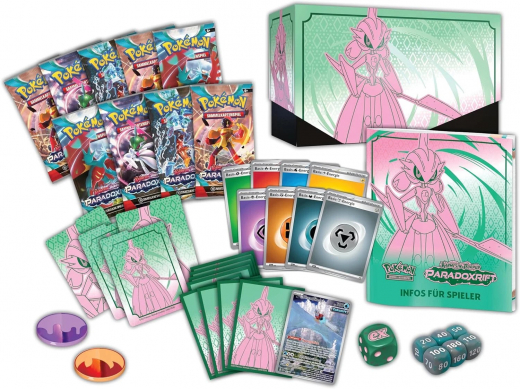 Pokémon Paradoxrift Top Trainer Box Deutsch Eisenkrieger | Karmesin & Purpur kaufen