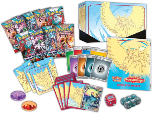 Pokémon Paradoxrift Top Trainer Box Deutsch Donnersichel | Karmesin & Purpur kaufen