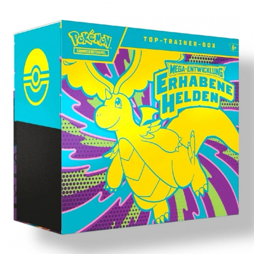 Pokémon Erhabene Helden Top Trainer Box Deutsch – Mega Entwicklung – NEU & OVP Pokémon Erhabene Helden Top Trainer Box Deutsch – Mega Entwicklung – NEU & OVP