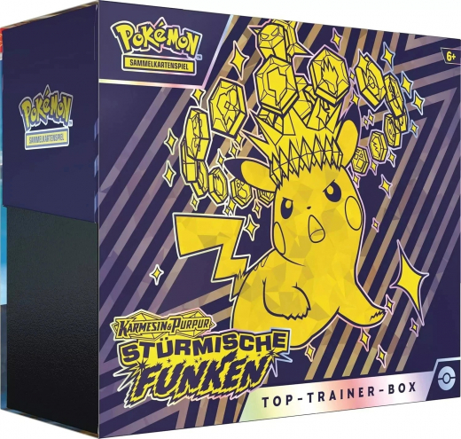 Pokemon Karmesin & Purpur Stürmische Funken Top Trainer BOX - DEUTSCH NEU - KP08