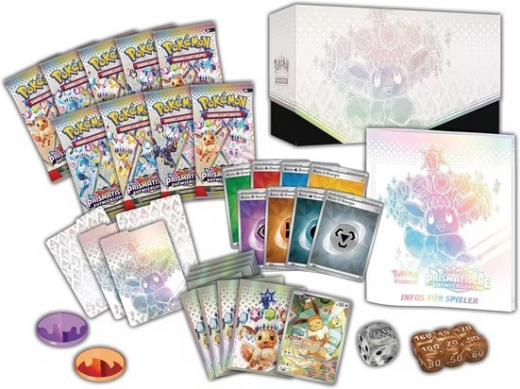 Pokemon Karmesin & Purpur Prismatische Entwicklungen Top Trainer BOX DEUTSCH
