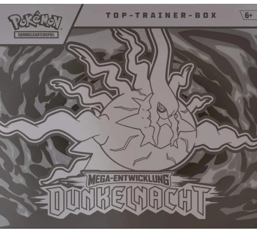 Pokémon Dunkelnacht Top Trainer Box Deutsch – Mega Entwicklung – NEU & OVP