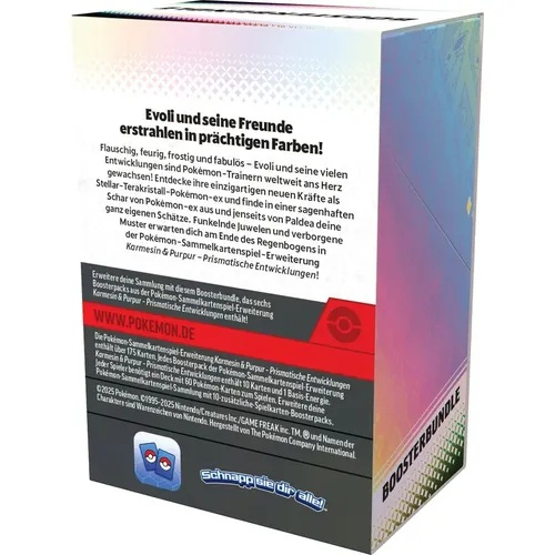Pokemon Prismatische Entwicklungen Boosterbundle Deutsch