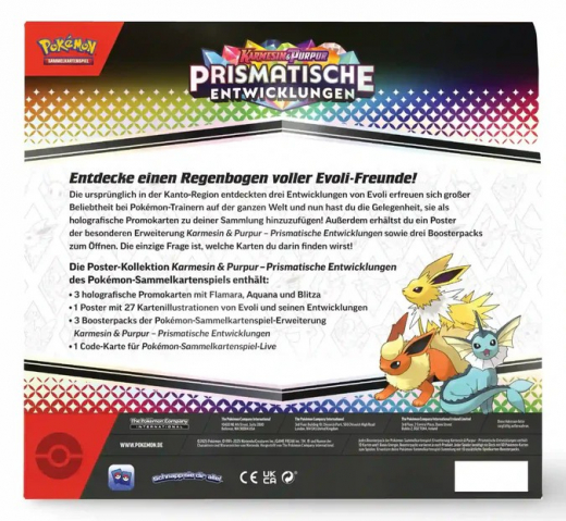 Pokemon prismatische Entwicklungen Poster Kollektion