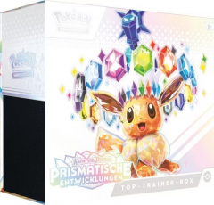 Pokemon Karmesin & Purpur Prismatische Entwicklungen Top Trainer BOX DEUTSCH